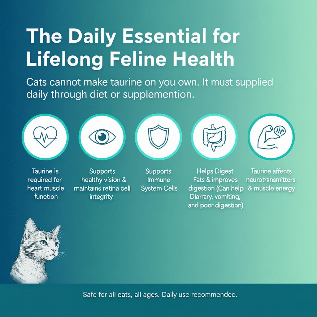 Feline Nutrition Taurine Supplement - Taste-Free
